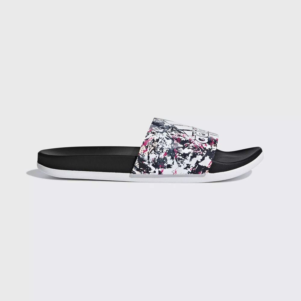 Adidas Adilette Comfort Chanclas Blancos Para Mujer (MX-32072)